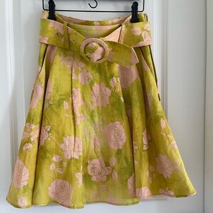 Marciano Linen Floral Skirt